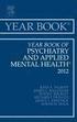 Year Book of Psychiatry and Applied Mental Health 2012