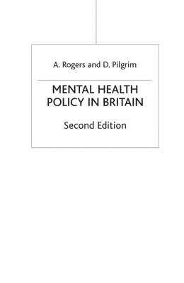 Mental Health Policy in Britain (inbunden)