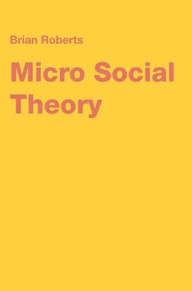 Micro Social Theory (inbunden)