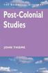 Post-Colonial Studies