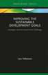 Improving the Sustainable Development Goals