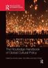 The Routledge Handbook of Global Cultural Policy