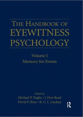 The Handbook of Eyewitness Psychology: Volume I (hftad)