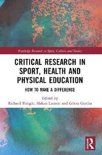 Critical Research in Sport, Health and Physical Education (häftad)