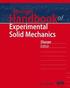 Springer Handbook of Experimental Solid Mechanics