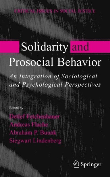 Solidarity and Prosocial Behavior (e-bok)