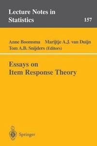 Essays on Item Response Theory (hftad)