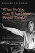 What Do You Care What Other People Think