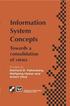Information System Concepts