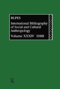 IBSS: Anthropology: 1988 Vol 34 (inbunden)