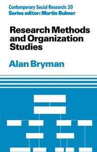 Research Methods and Organization Studies (häftad)