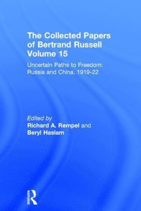 The Collected Papers of Bertrand Russell, Volume 15 (inbunden)