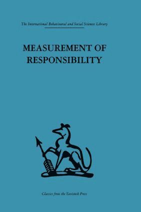 Measurement of Responsibility (häftad)