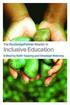 The RoutledgeFalmer Reader in Inclusive Education