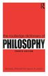 Routledge Dictionary of Philosophy