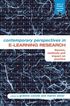 Contemporary Perspectives in E-Learning Research