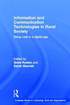 Information and Communication Technologies in Rural Society