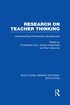 Research on Teacher Thinking (RLE Edu N)