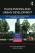 Place-making and Urban Development