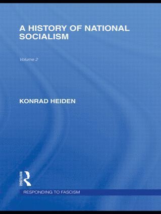 History of National Socialism (RLE Responding to Fascism) (inbunden)