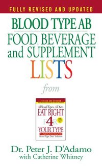 Blood Type AB Food, Beverage and Supplement Lists (pocket)