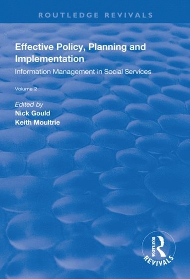 Effective Policy, Planning and Implementation (inbunden)