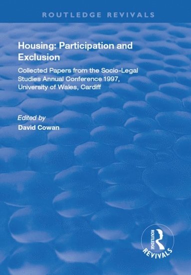 Housing: Participation and Exclusion (e-bok)