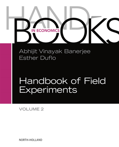 Handbook of Field Experiments (inbunden)