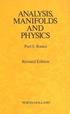 Analysis, Manifolds and Physics Revised Edition