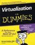 Virtualization For Dummies