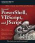 Microsoft PowerShell, VBScript and JScript Bible