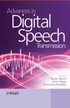Advances in Digital Speech Transmission