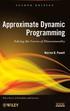 Approximate Dynamic Programming