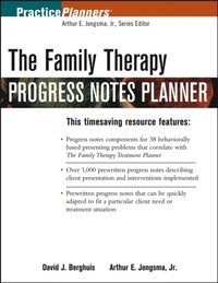 Family Therapy Progress Notes Planner (e-bok)