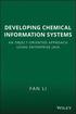Developing Chemical Information Systems