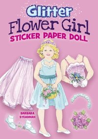 Glitter Flower Girl Sticker Paper Doll (häftad)