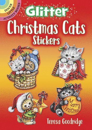 Glitter Christmas Cats Stickers (h�ftad)