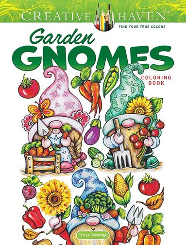 Creative Haven Garden Gnomes Coloring Book (h�ftad)