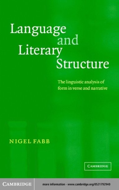 Language and Literary Structure (häftad)