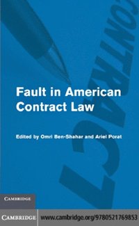 Fault in American Contract Law (e-bok)