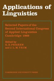 Applications of Linguistics (häftad)