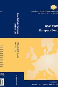 Good Faith in European Contract Law (häftad)