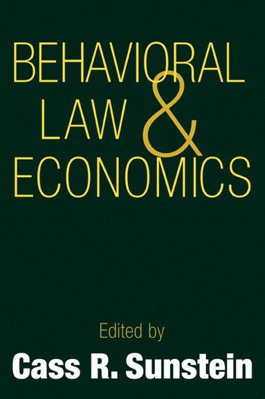 Behavioral Law and Economics (häftad)
