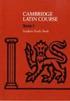 Cambridge Latin Course 1 Student Study Book