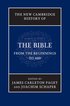 The New Cambridge History of the Bible: Volume 1, From the Beginnings to 600