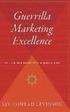 Guerrilla Marketing Excellence: The 50 Golden Rules for Small-Business Success