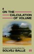 On the Calculation of Volume III