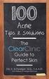 100 Acne Tips & Solutions: The Clear Clinic Guide to Perfect Skin