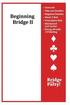 Beginning Bridge II