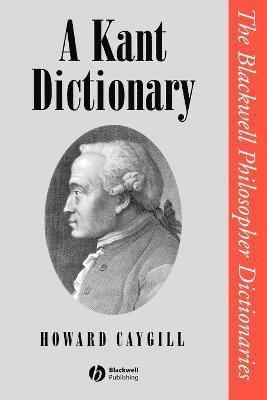 A Kant Dictionary (hftad)